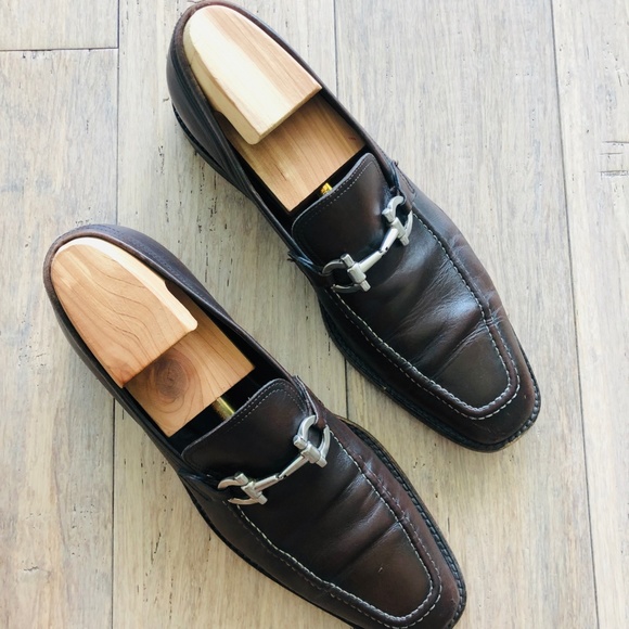 Salvatore Ferragamo used Brown Men Shoes 9.5